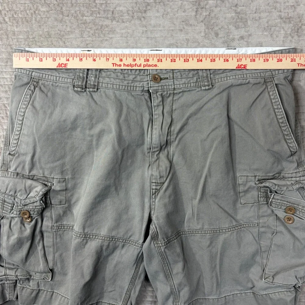 Polo Ralph Lauren‎ Gray Cargo Shorts Size 42 distressed Utility Hiking Gorpcore